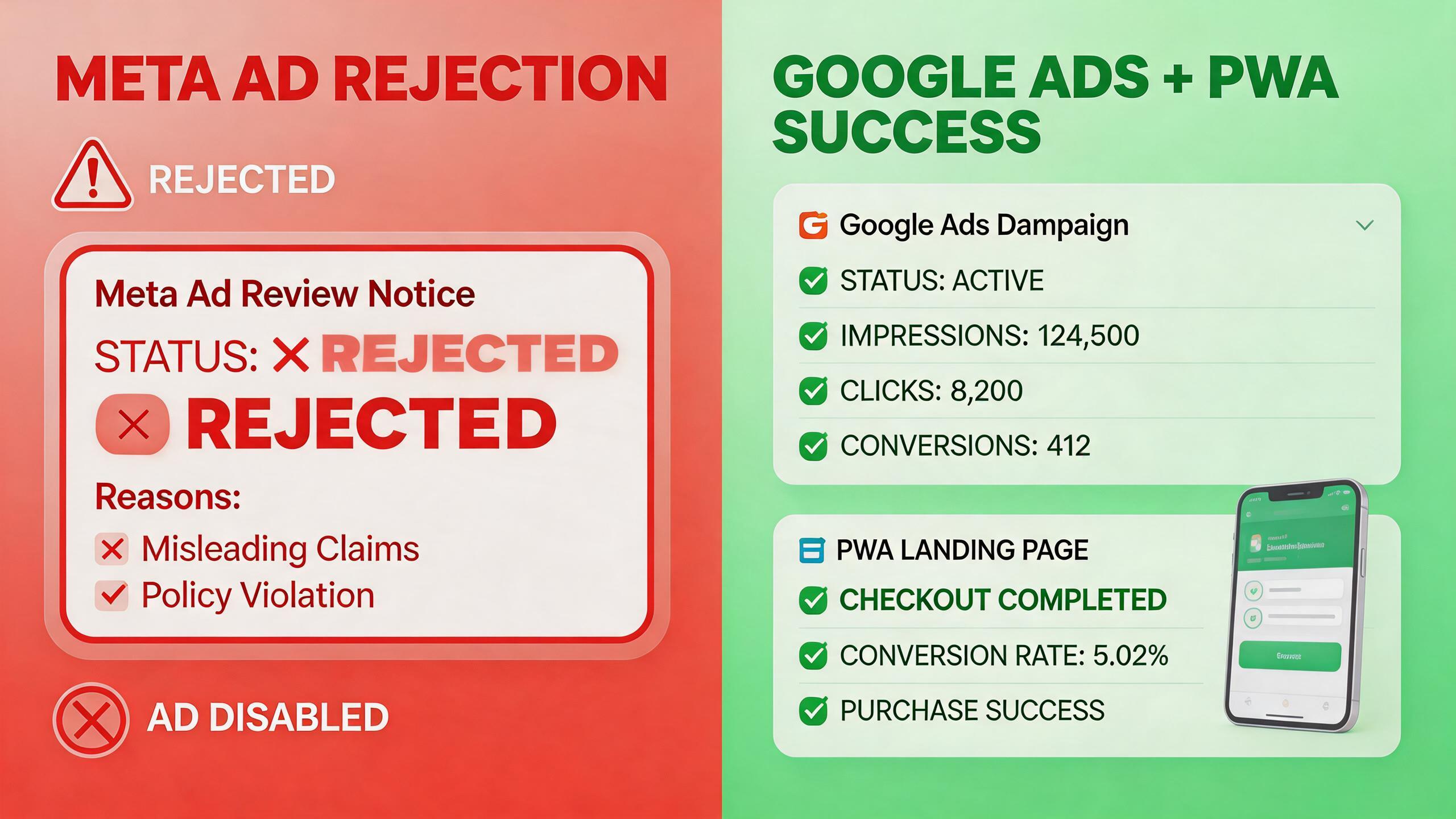 Meta 广告审核收紧与 Google Ads PWA 替代方案 2026